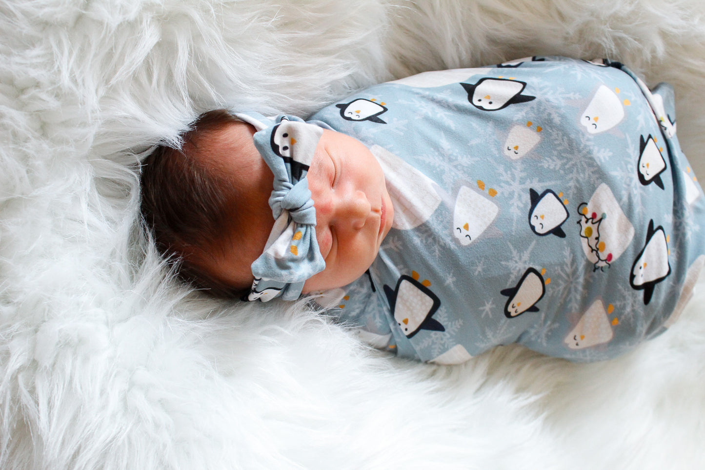 Penguins- Swaddle Blanket