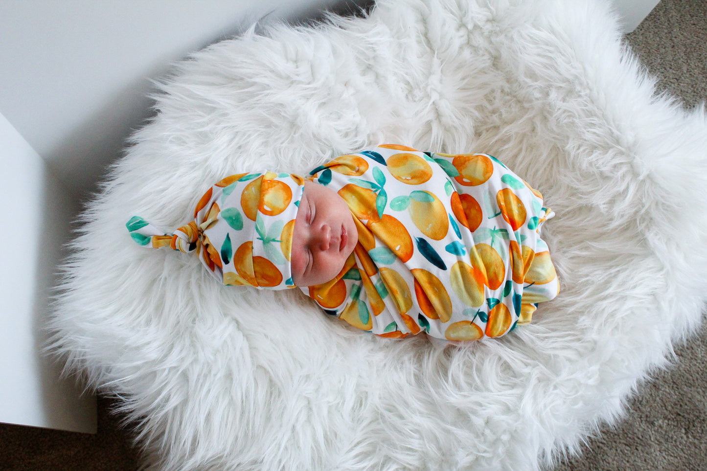 Orange - Swaddle Blanket