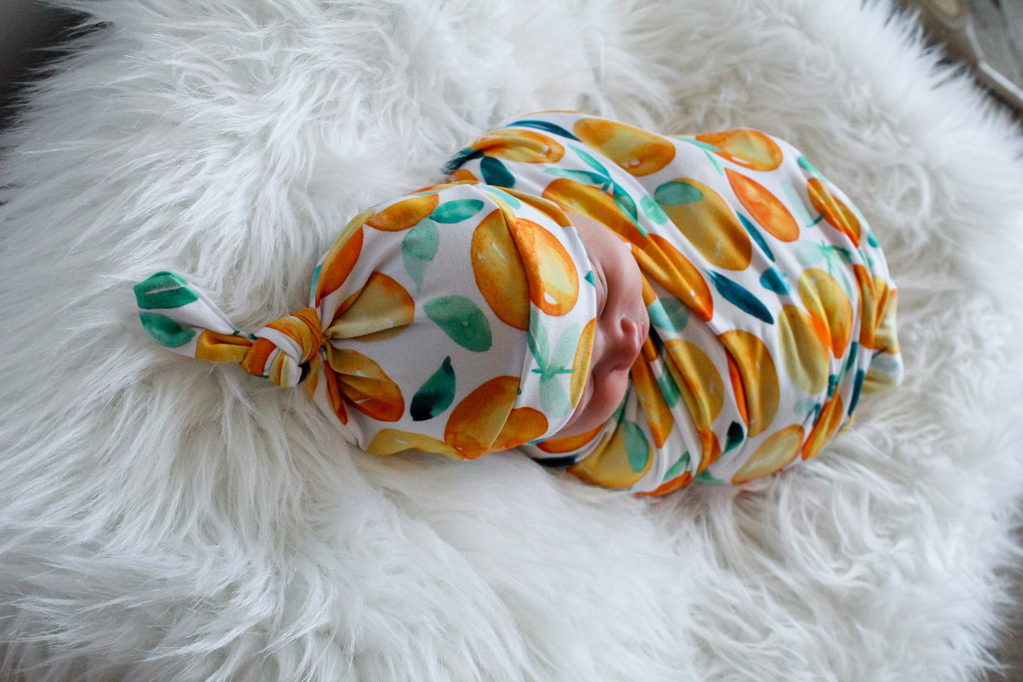 Orange - Swaddle Blanket