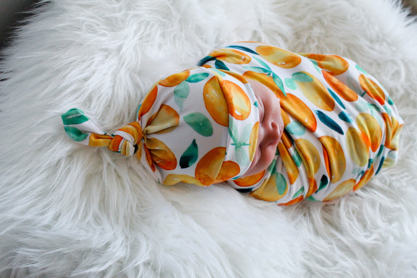 Orange - Swaddle Blanket