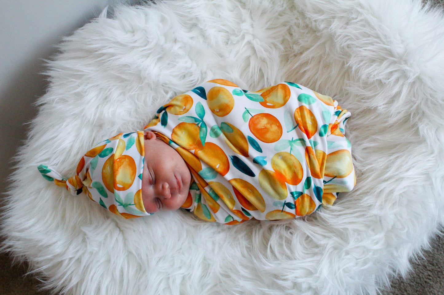 Orange - Swaddle Blanket