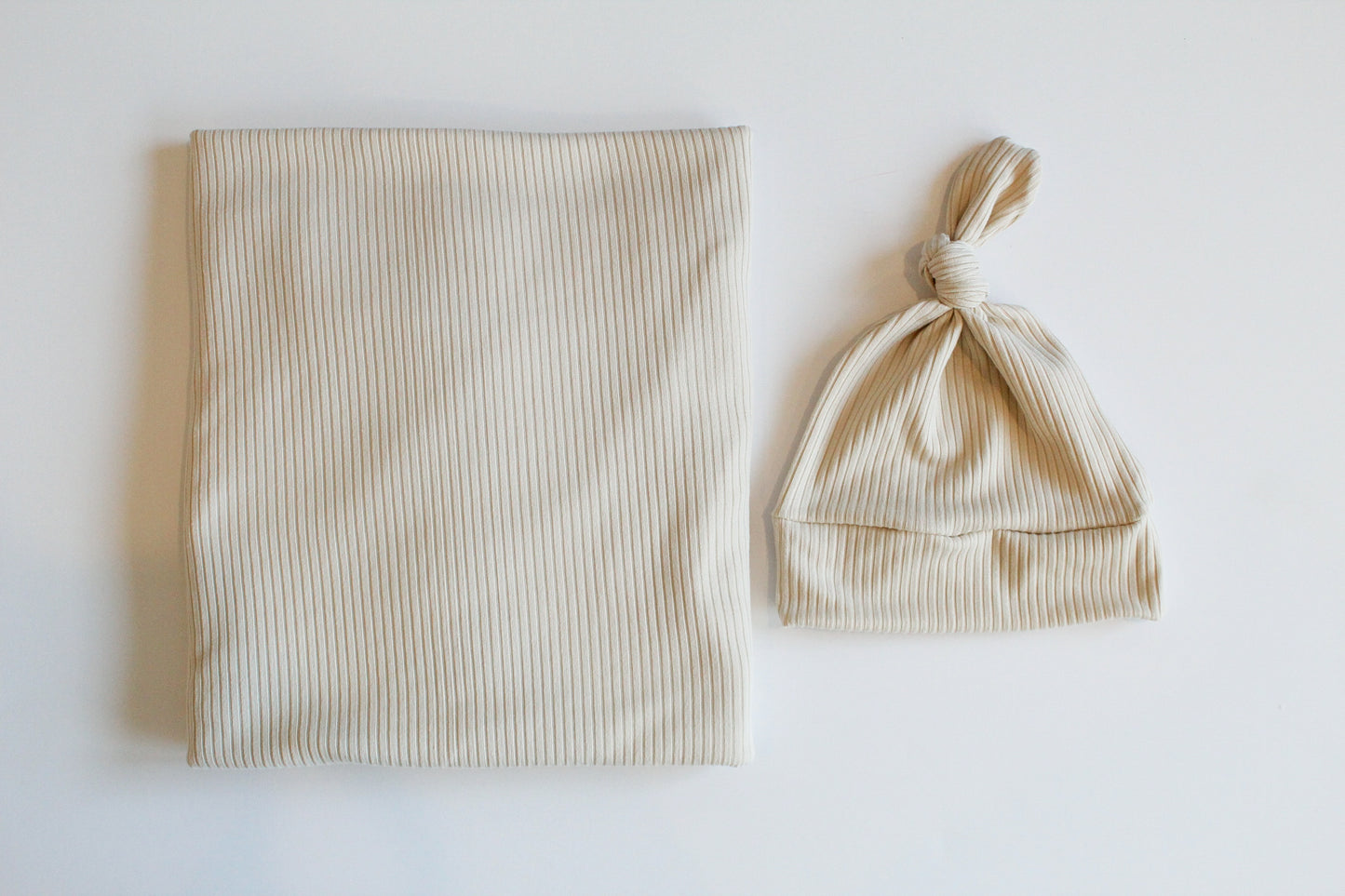 Ribbed Cream - Swaddle Blanket