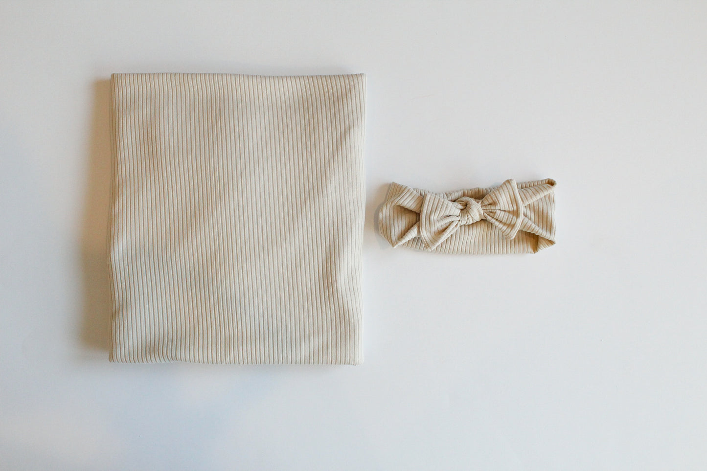 Ribbed Cream - Swaddle Blanket