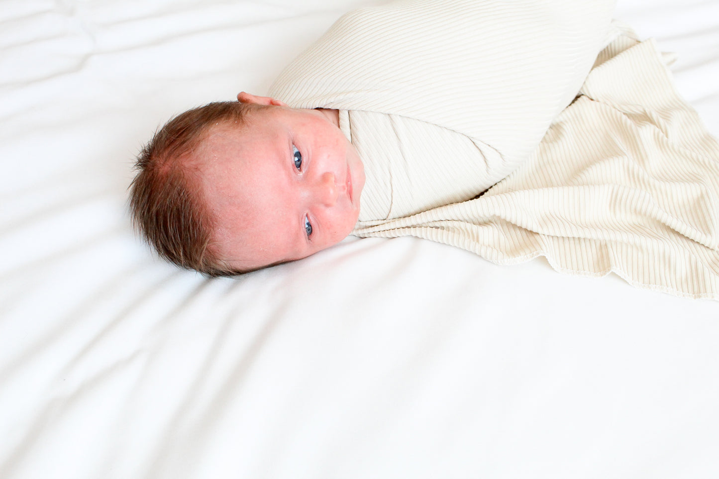 Ribbed Cream - Swaddle Blanket