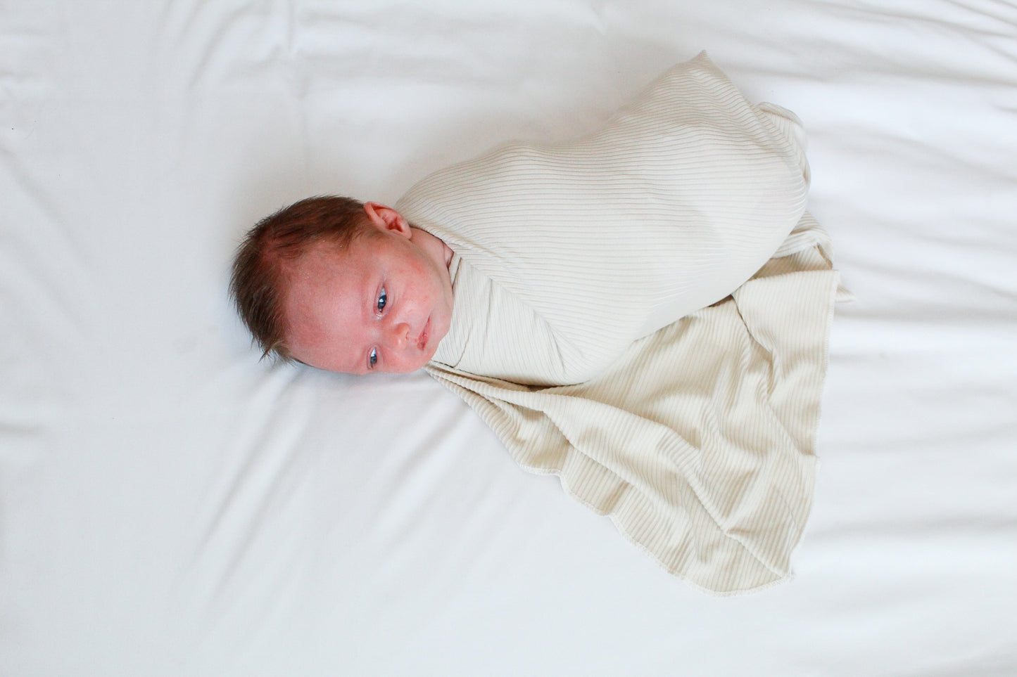 Ribbed Cream - Swaddle Blanket