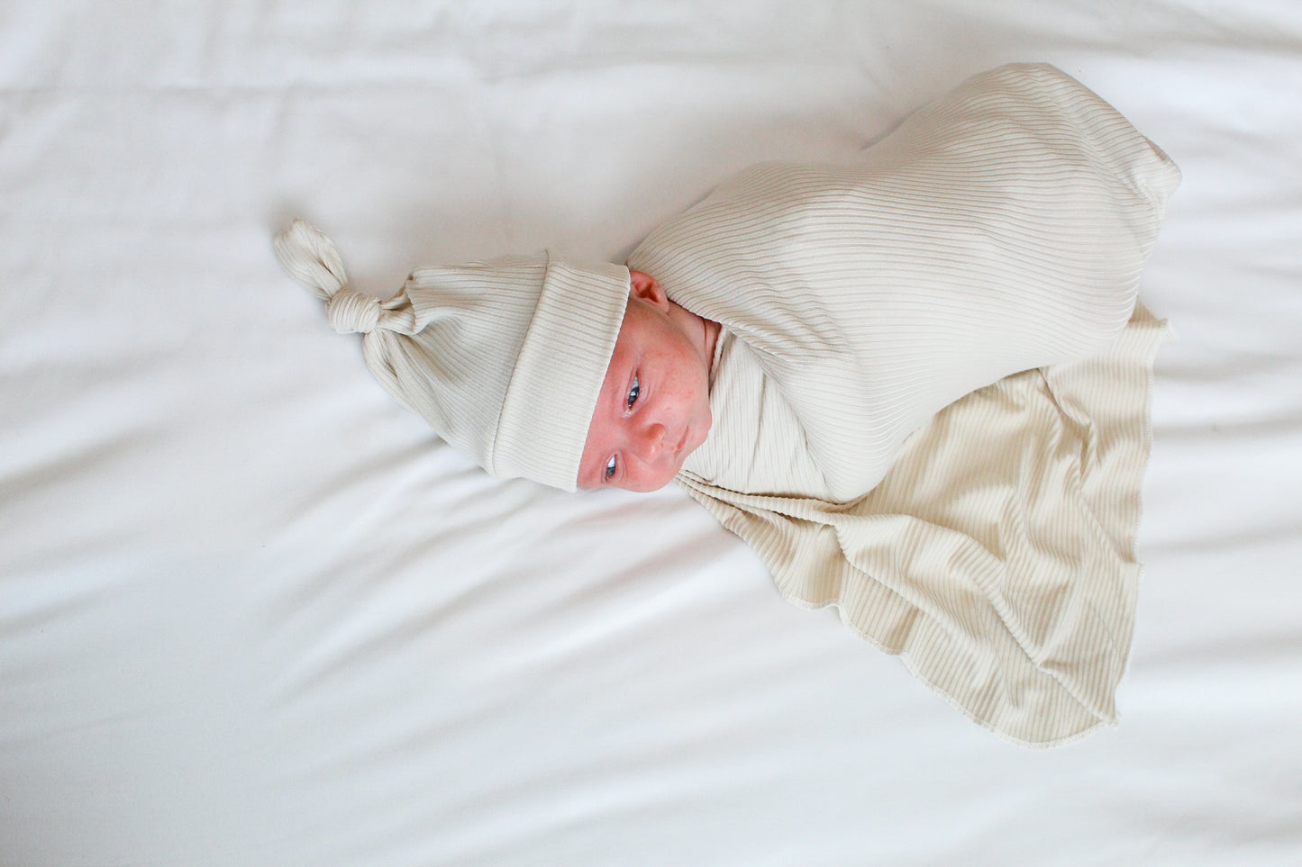 Ribbed Cream - Swaddle Blanket