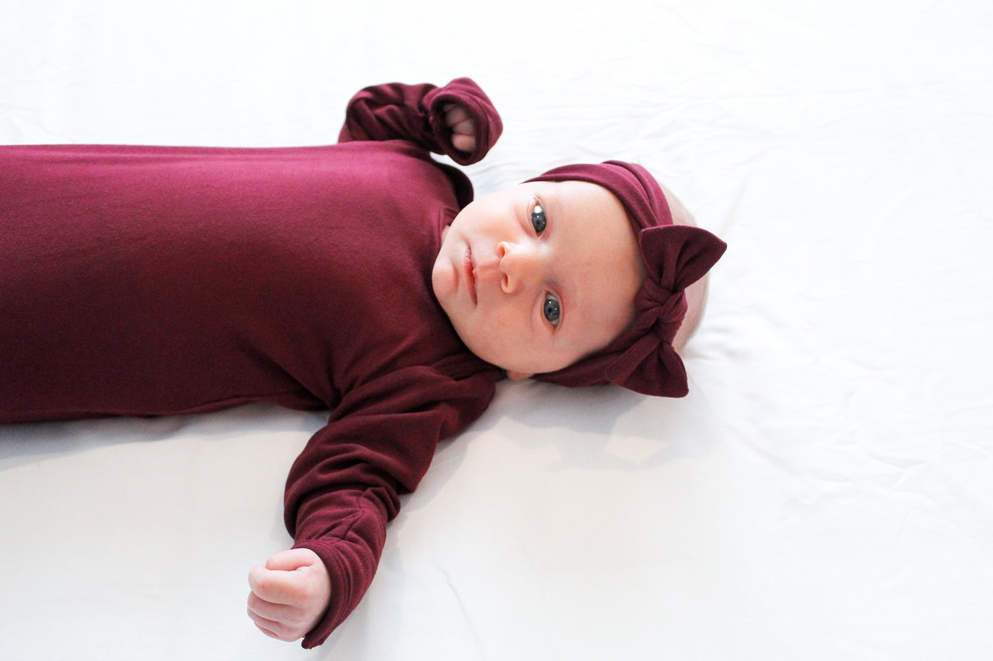 Maroon - Knotted Gown