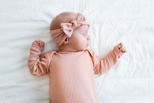 Ribbed Pink - Knotted Gown