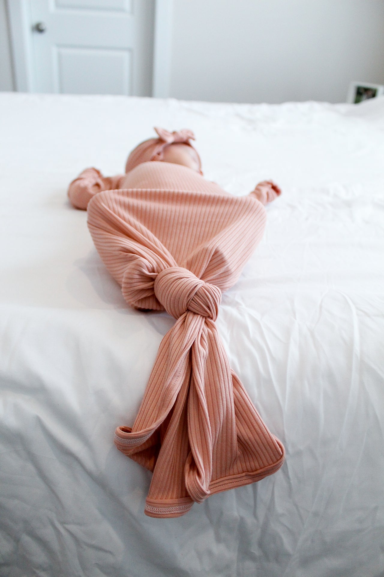 Ribbed Pink - Knotted Gown