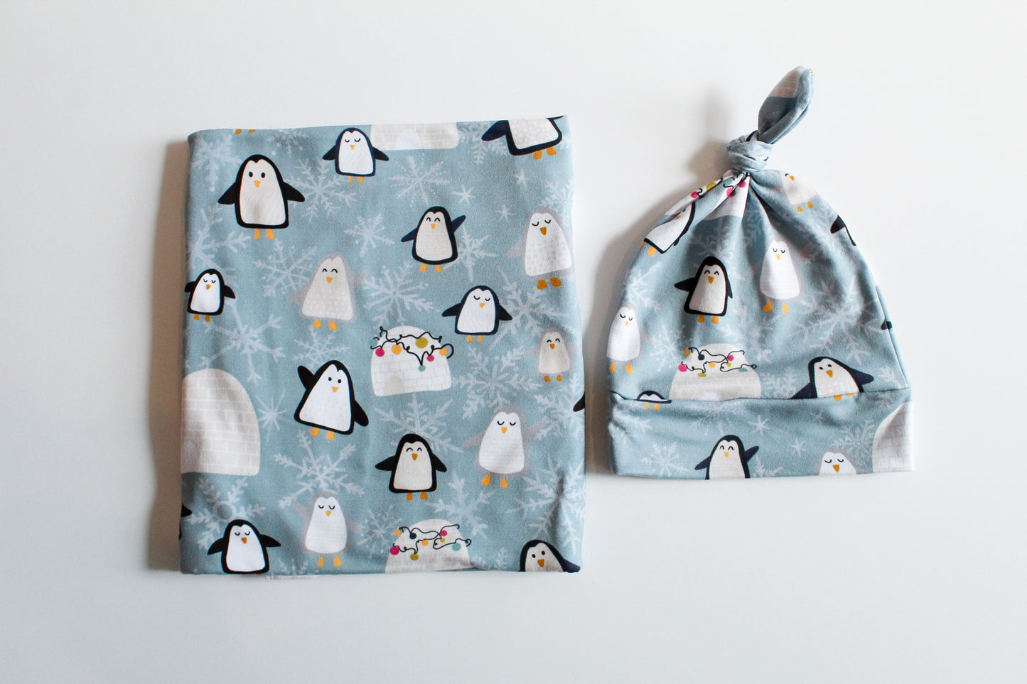 Penguins- Swaddle Blanket