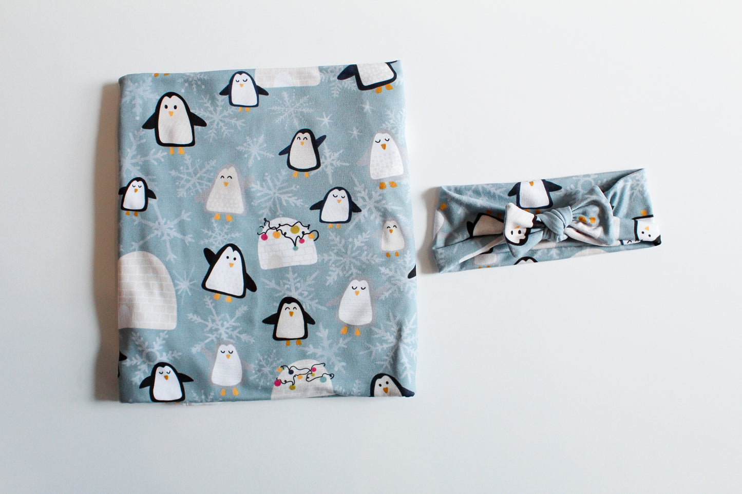 Penguins- Swaddle Blanket