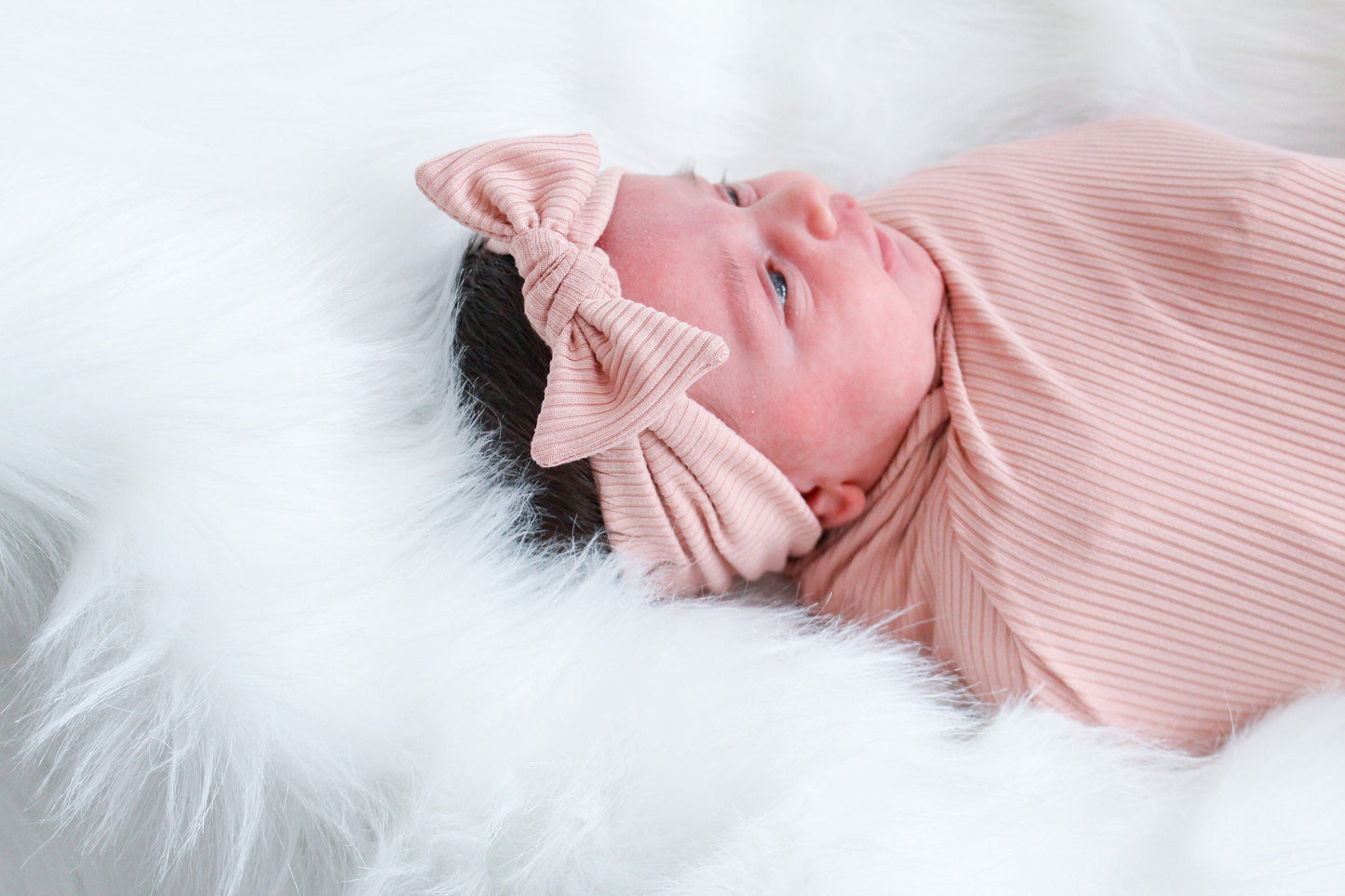 Ribbed Pink - Swaddle Blanket