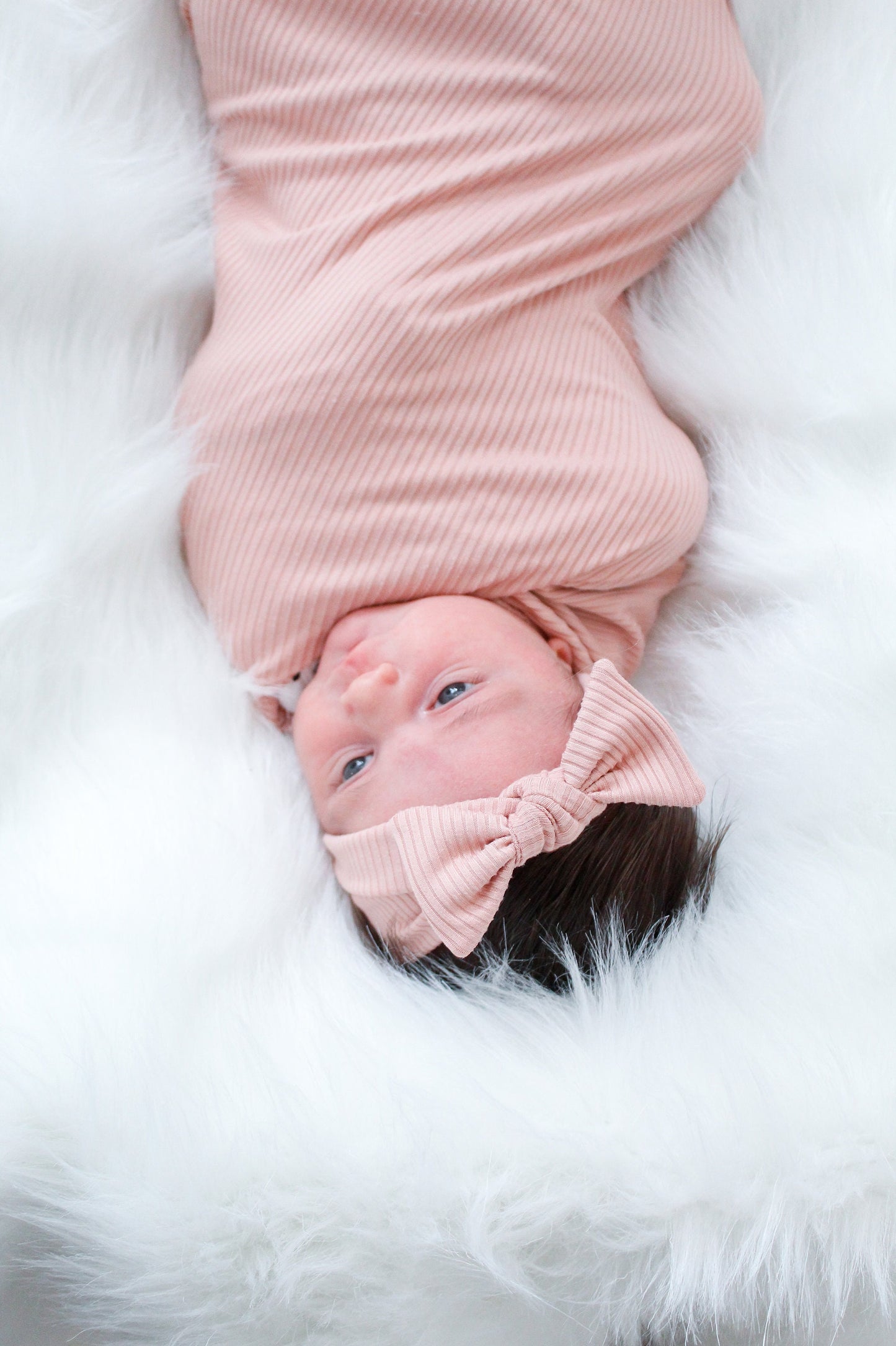 Ribbed Pink - Swaddle Blanket