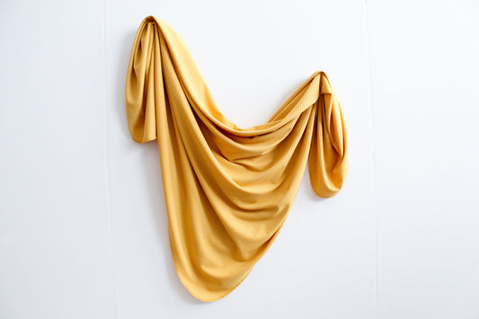 Ribbed Yellow - Swaddle Blanket