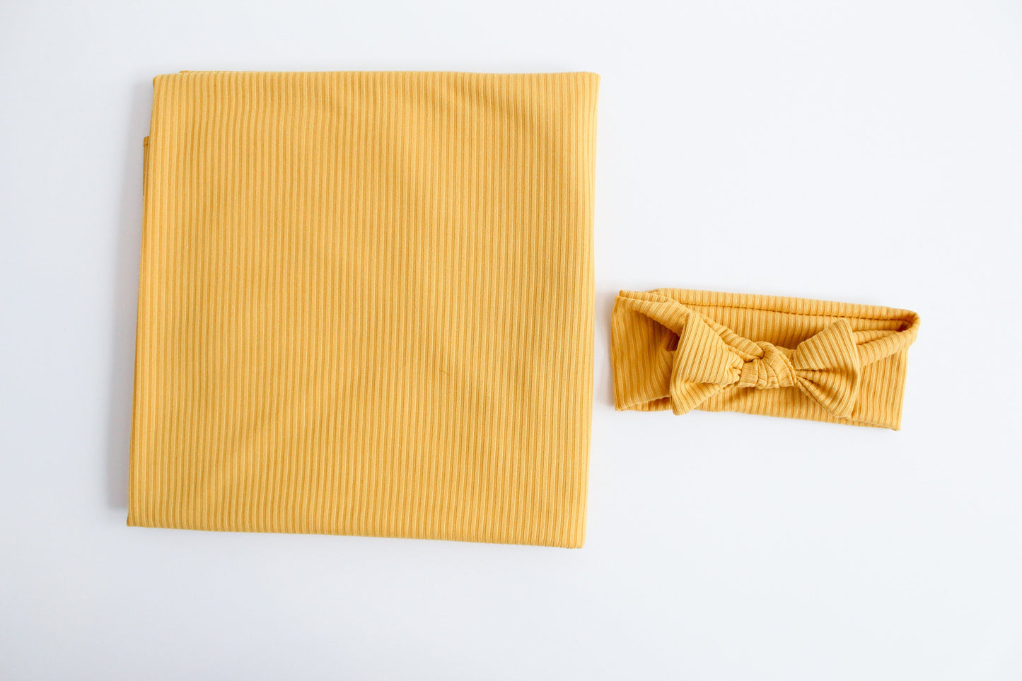 Ribbed Yellow - Swaddle Blanket