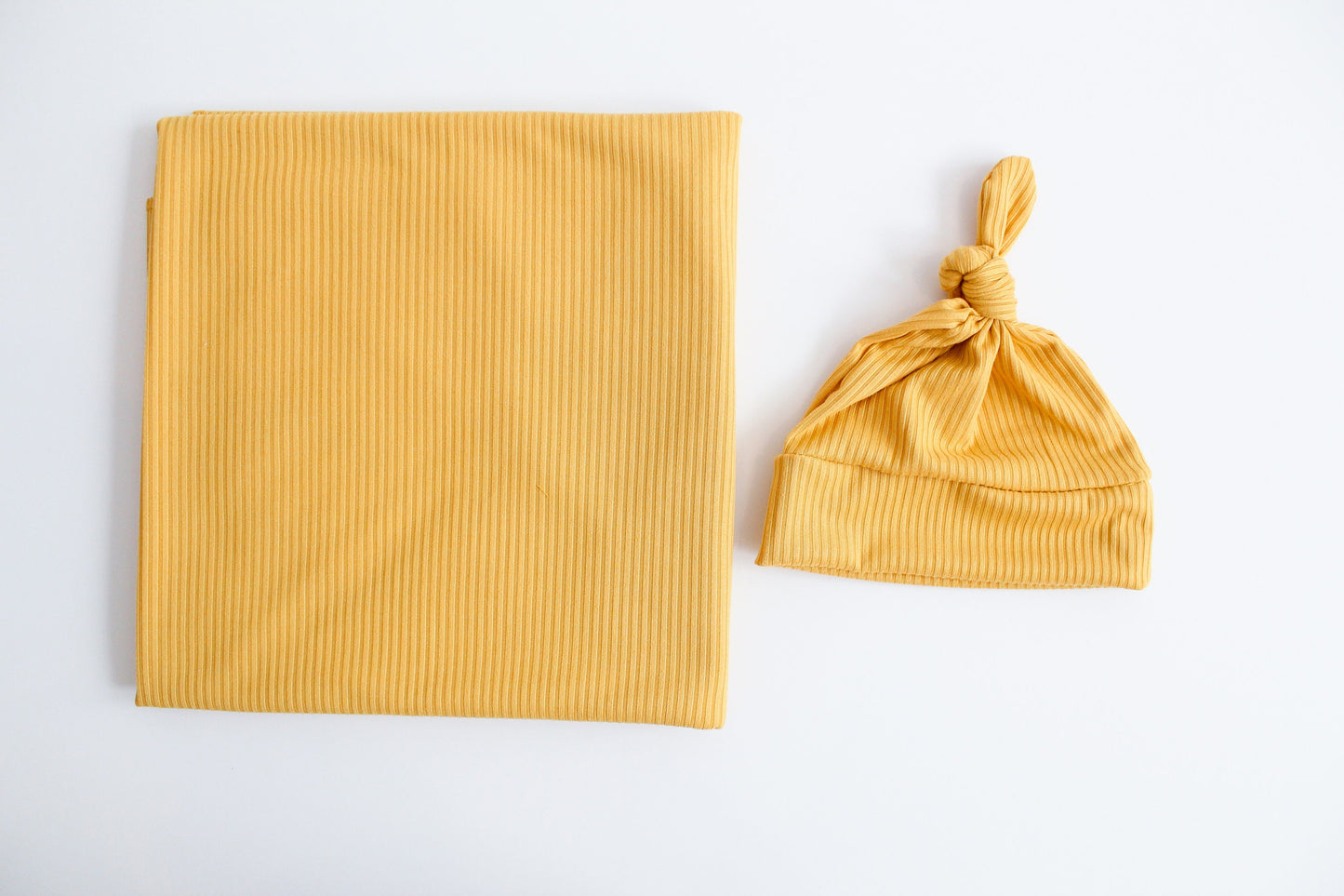 Ribbed Yellow - Swaddle Blanket