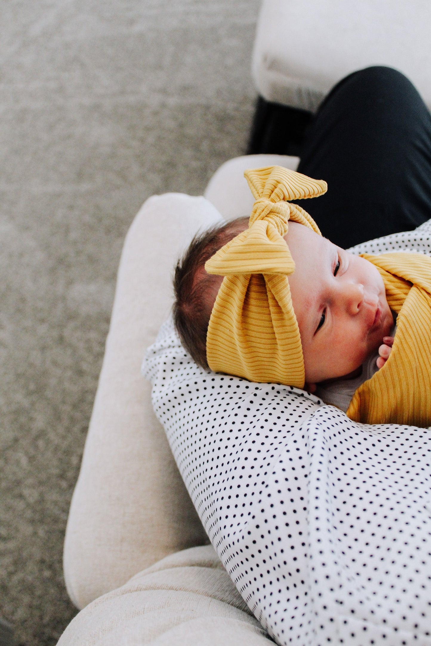 Ribbed Yellow - Swaddle Blanket