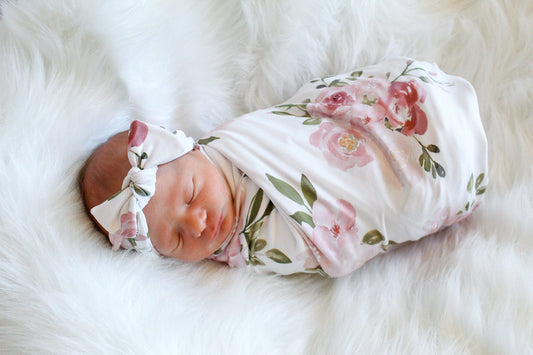 Rose - Swaddle Blanket