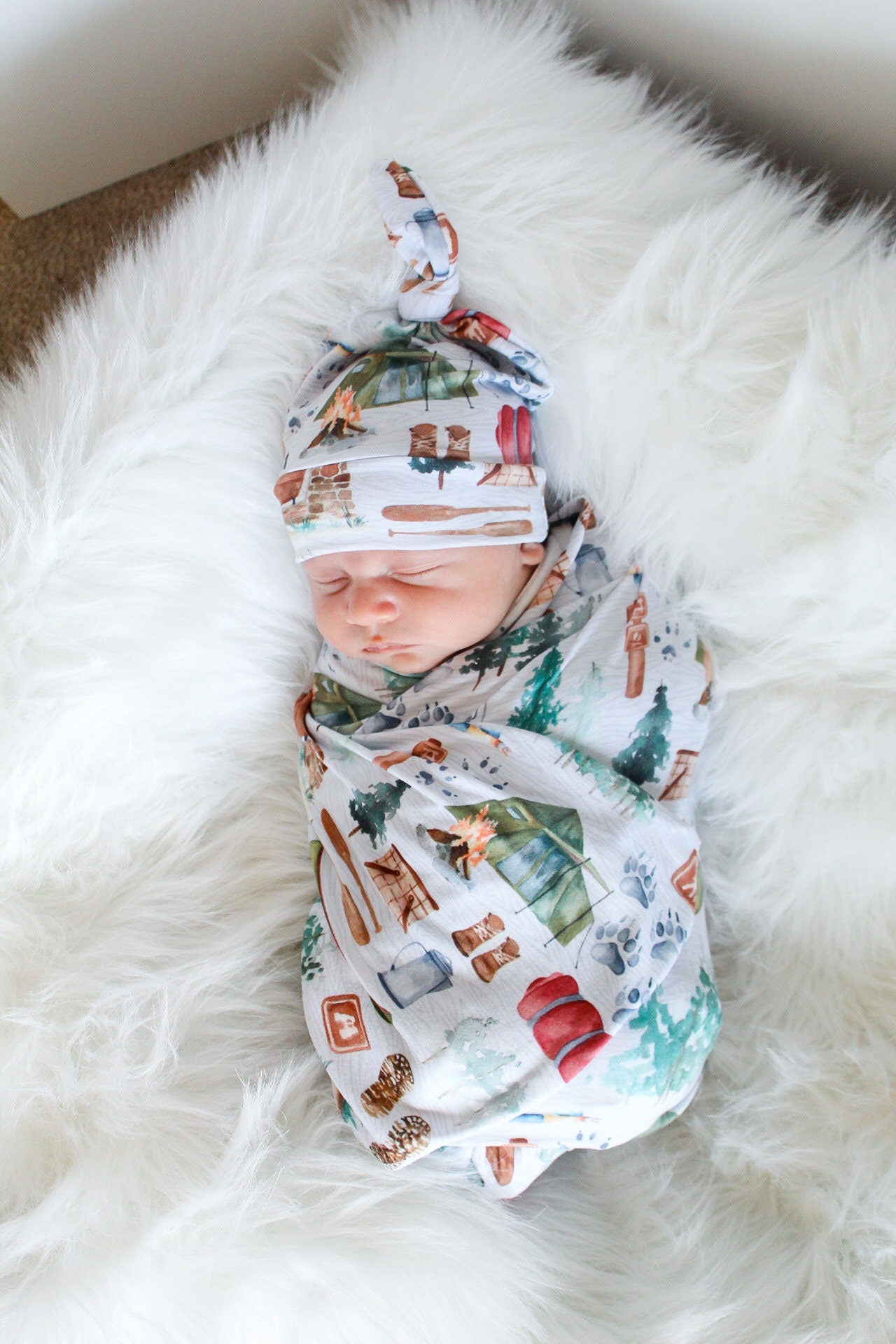 Camping - Swaddle Blanket