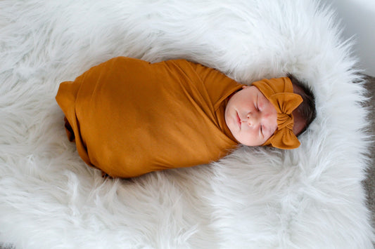 Tan - Swaddle Blanket