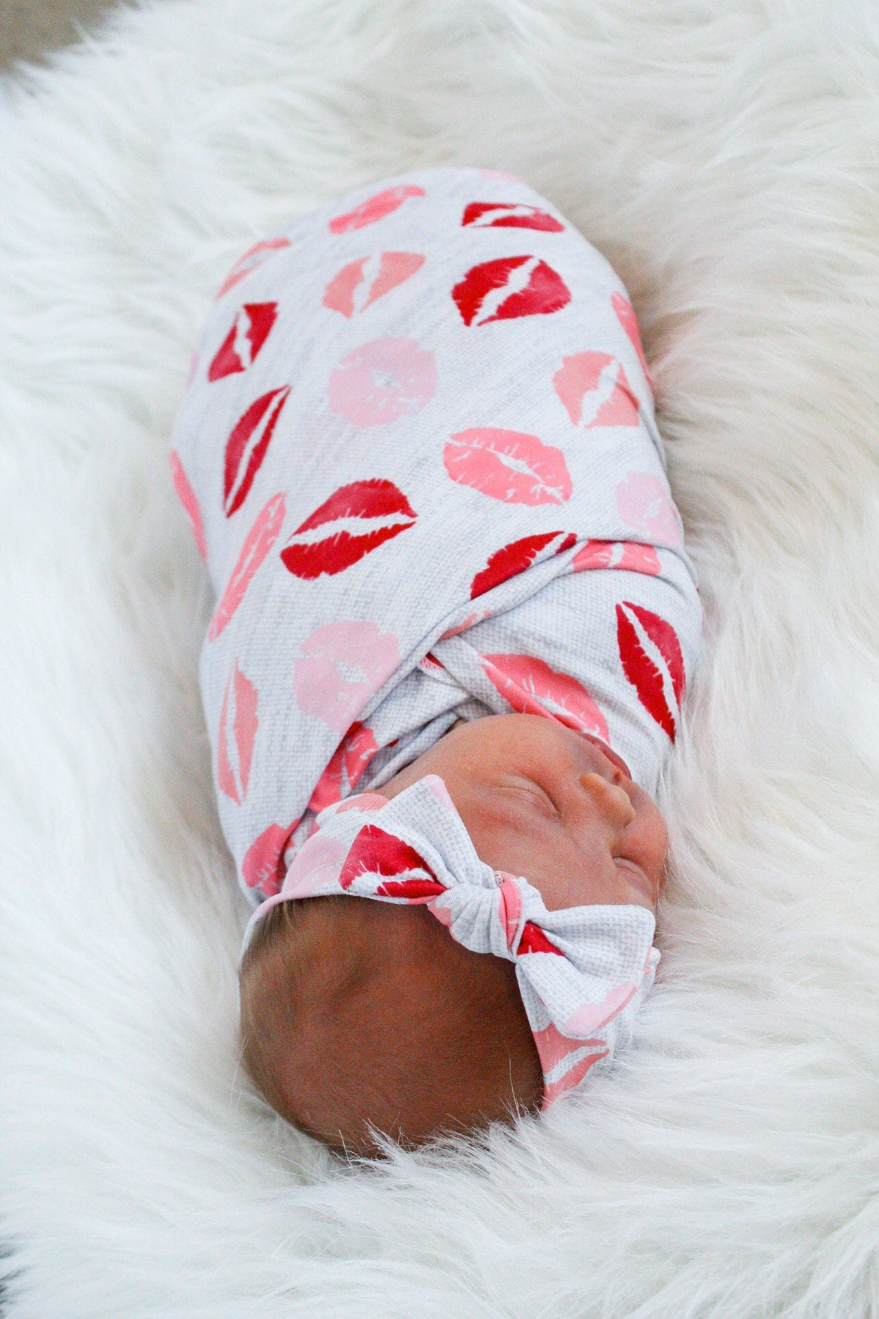 Kiss - Swaddle Blanket