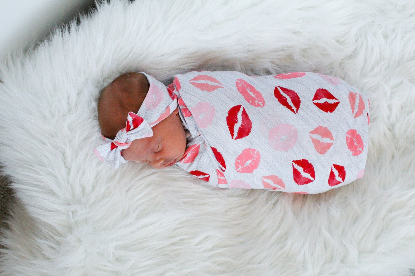 Kiss - Swaddle Blanket