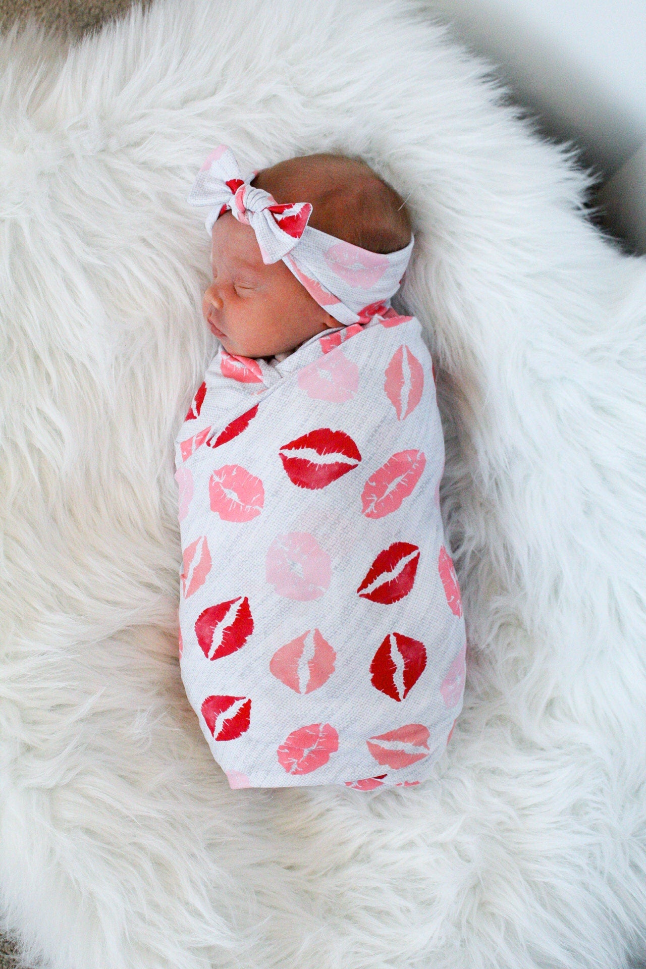 Kiss - Swaddle Blanket