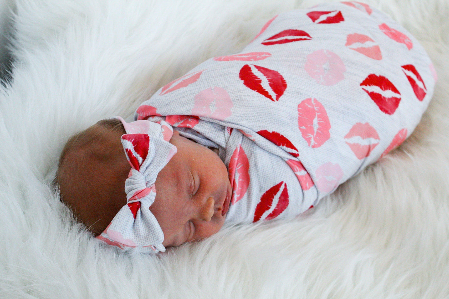 Kiss - Swaddle Blanket